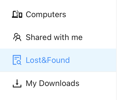 lost and found folder