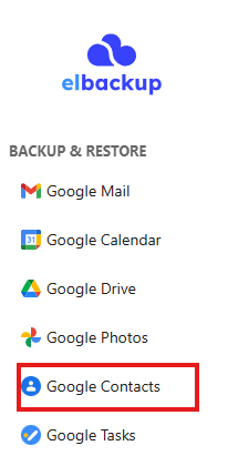 backup google contacts